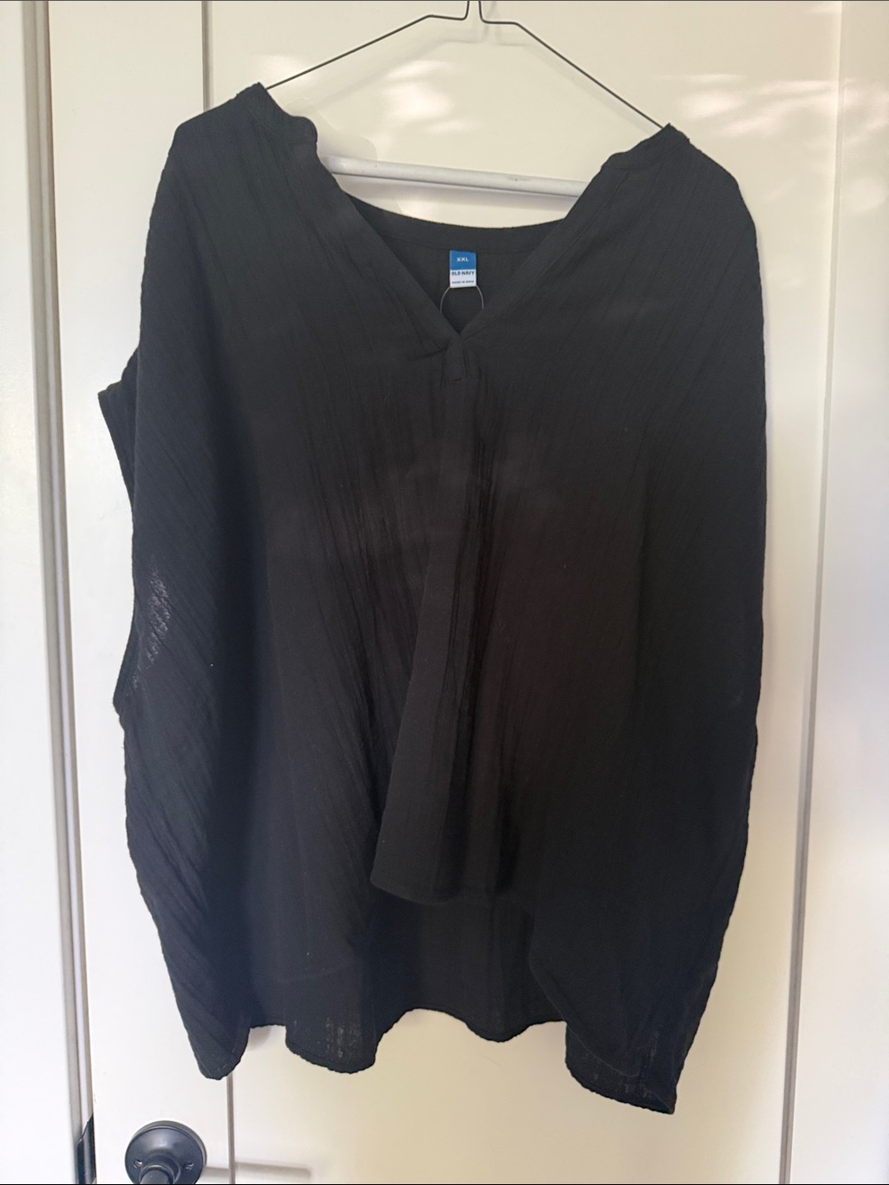 Old Navy Black V-Neck Blouse